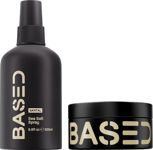 Beachy Flow Duo — Sea Salt Spray + Pomade Bundle — Frame